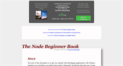 Desktop Screenshot of nodebeginner.org